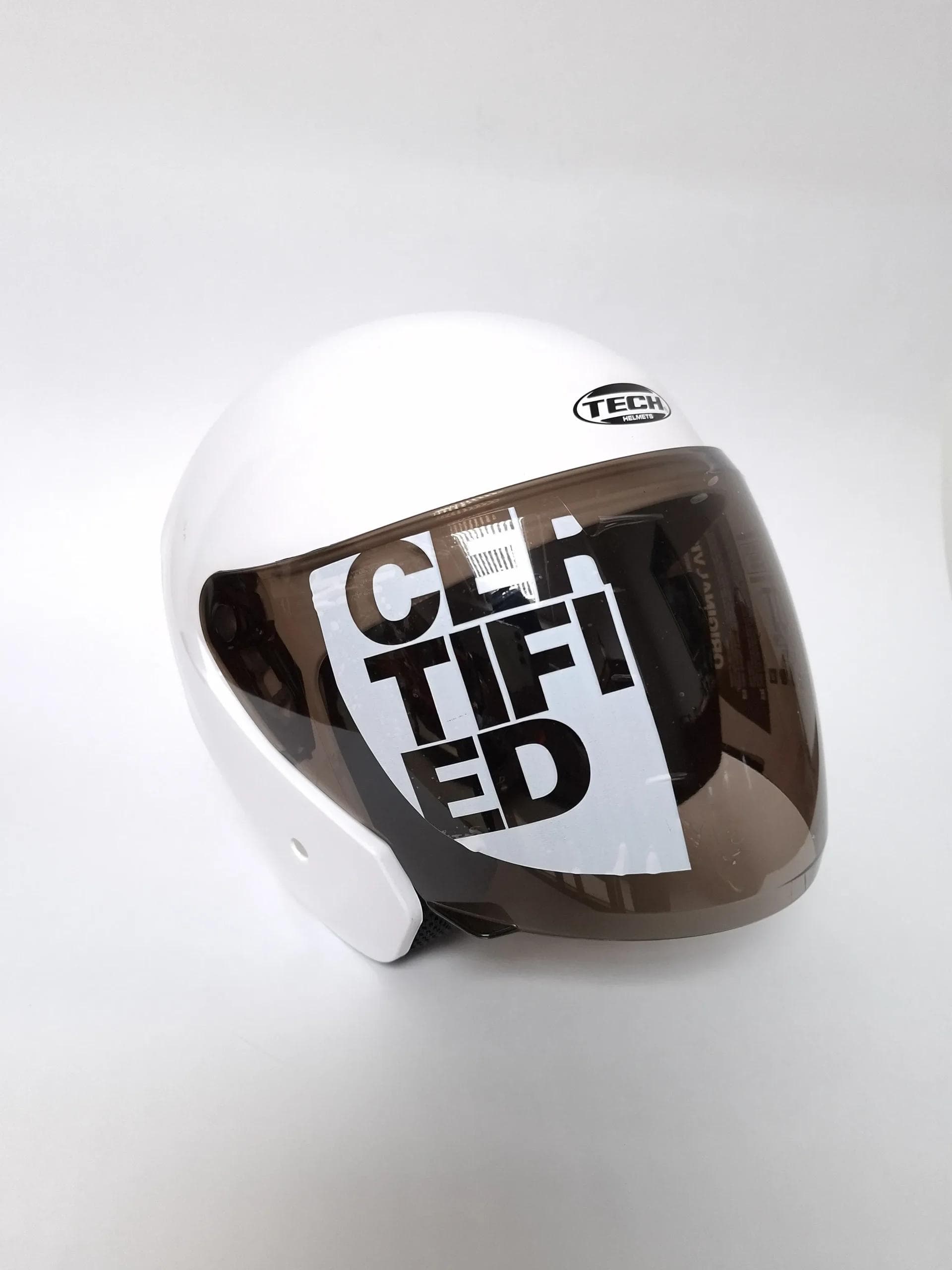 Casco Tech 10 Blanco Abierto